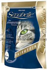 Bosch Sanabelle Hair & Skin Suaugusių kačių pašaras skirtas optimaliai kailiuko priežiūrai 400 g.